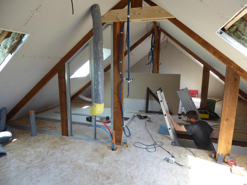 Pendant amnagement de comble