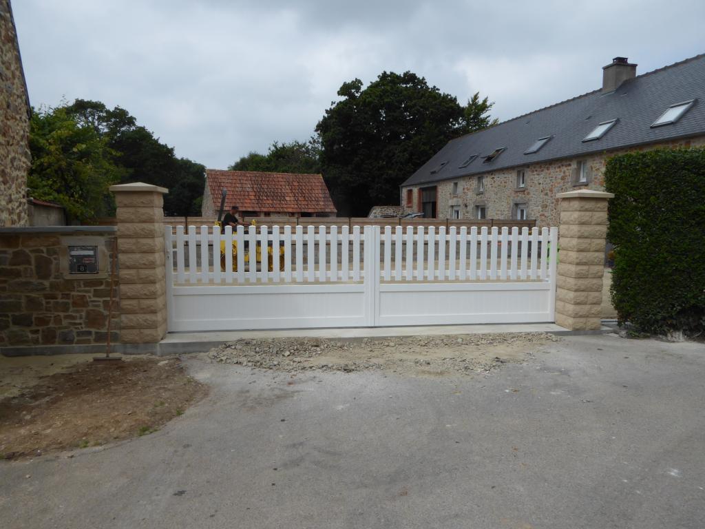 Aprs travaux et pose du portail