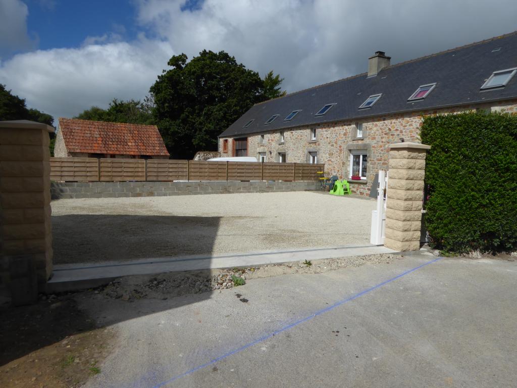 Aprs travaux et pose du portail